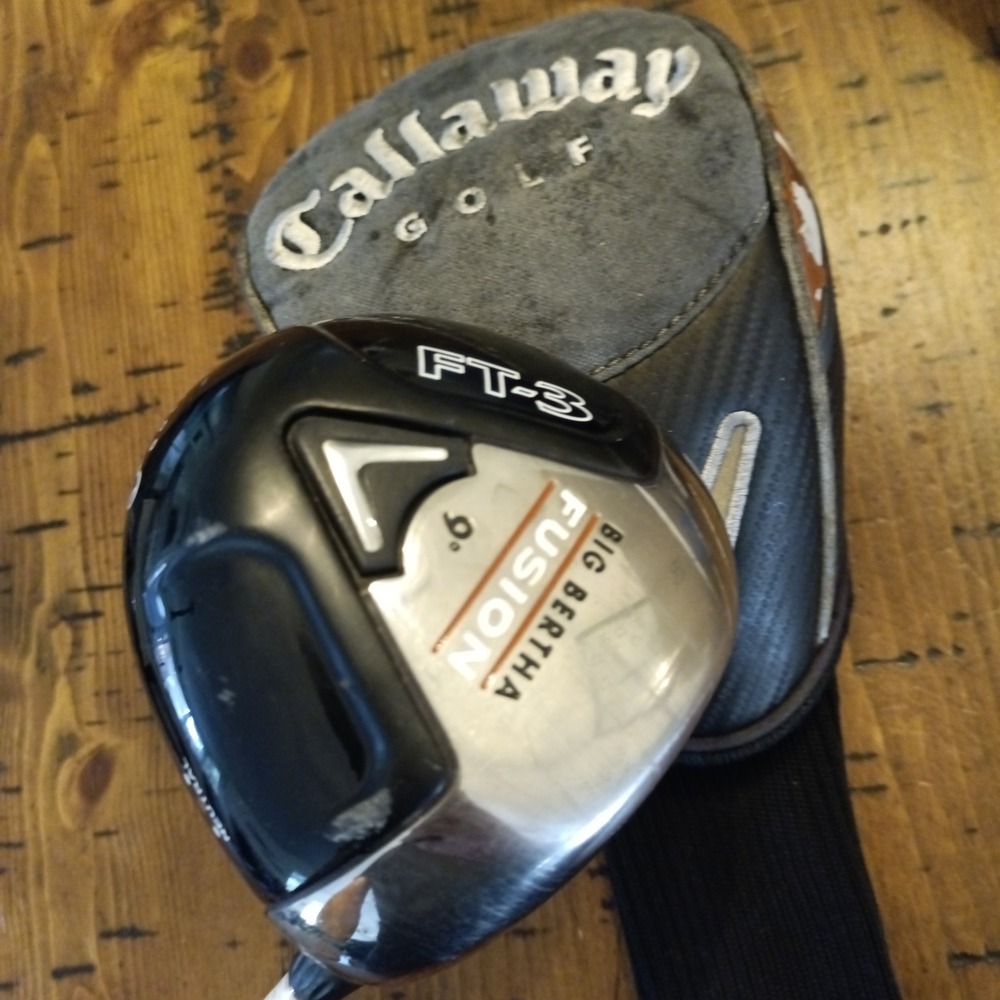 Callaway Big Bertha Fusion FT-3 9 Degree Neutral Aldila NV 55-S Stiff Driver RH